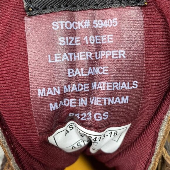 NEW CHIPPEWA Super DNA Steel Toe Waterproof Boots Brown Leather Size 10EEE - Picture 12 of 12